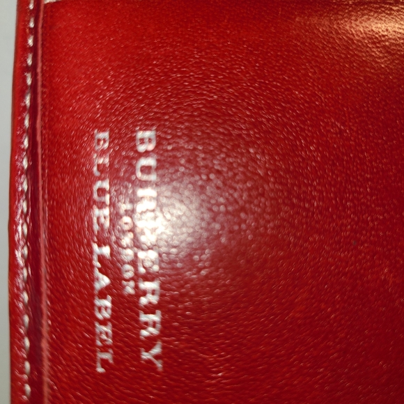 Burberry red trim Blue Label Short Wallet - Picture 11 of 11